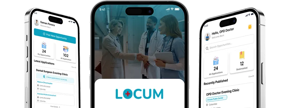 Locum Healthcare Jobs Mobile App Interface